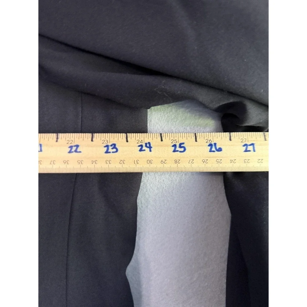 Stafford‎ Suit Jacket Mens 46S Black 100% Wool Classic Formal Business Wedding
